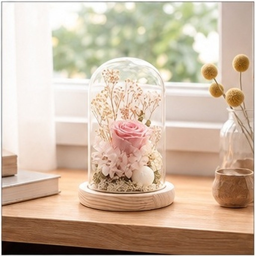 Plastic Dome Clear - 9x15cm Elegant Glass Dome for Preserved