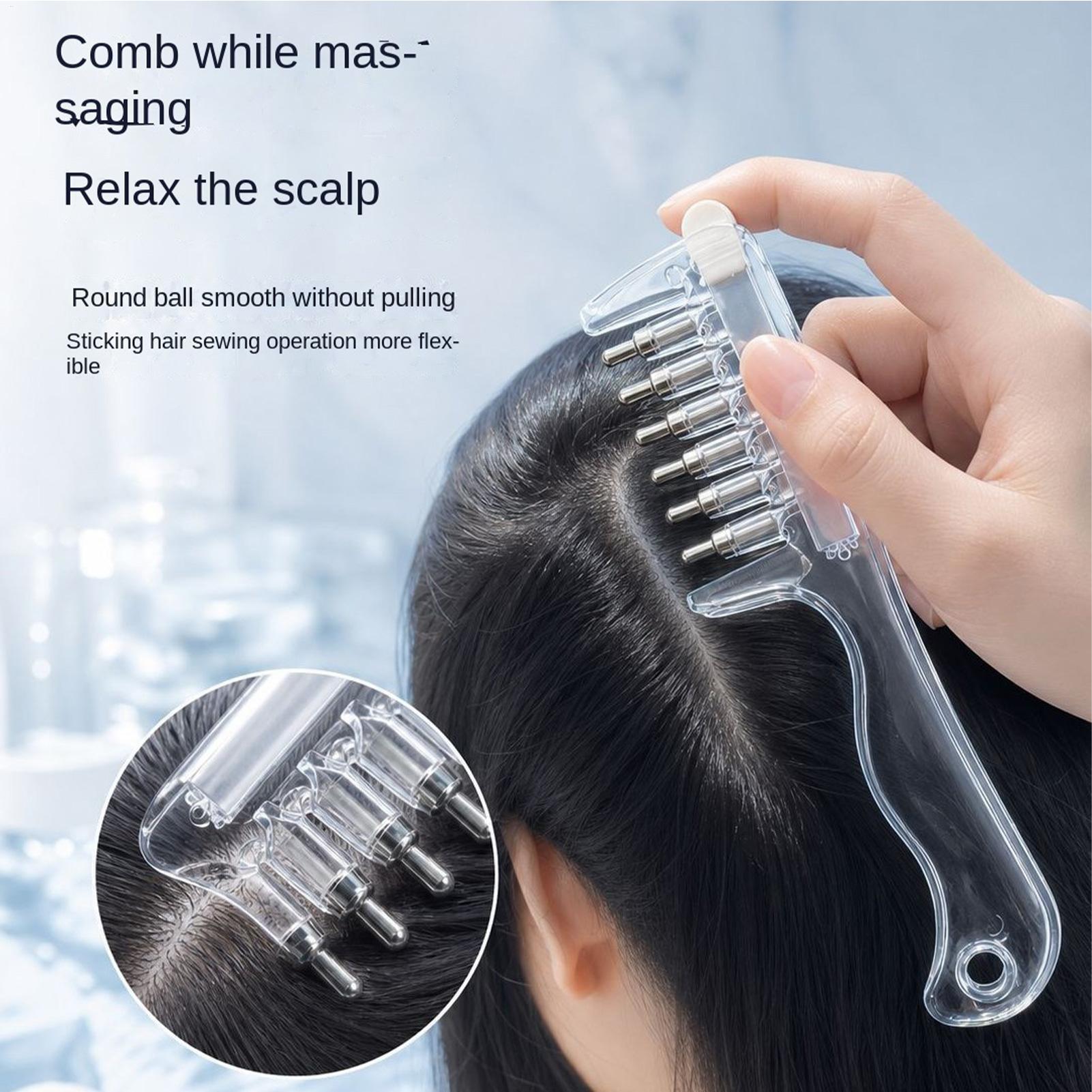 Root Stimulator Liquid - 1PC Portable Transparent Hair Root Comb