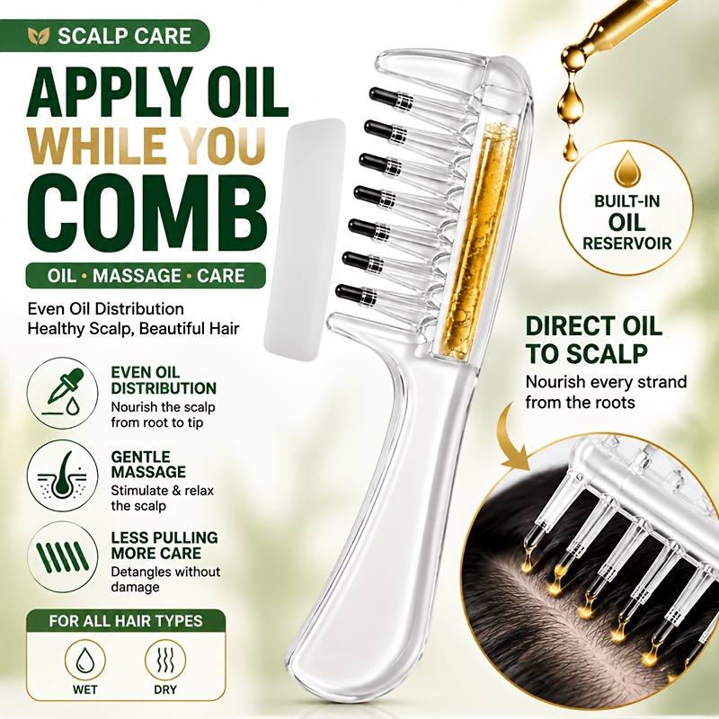 Scalp Oil Applicator Comb for  - огляд і ціна Root Stimulator Liquid