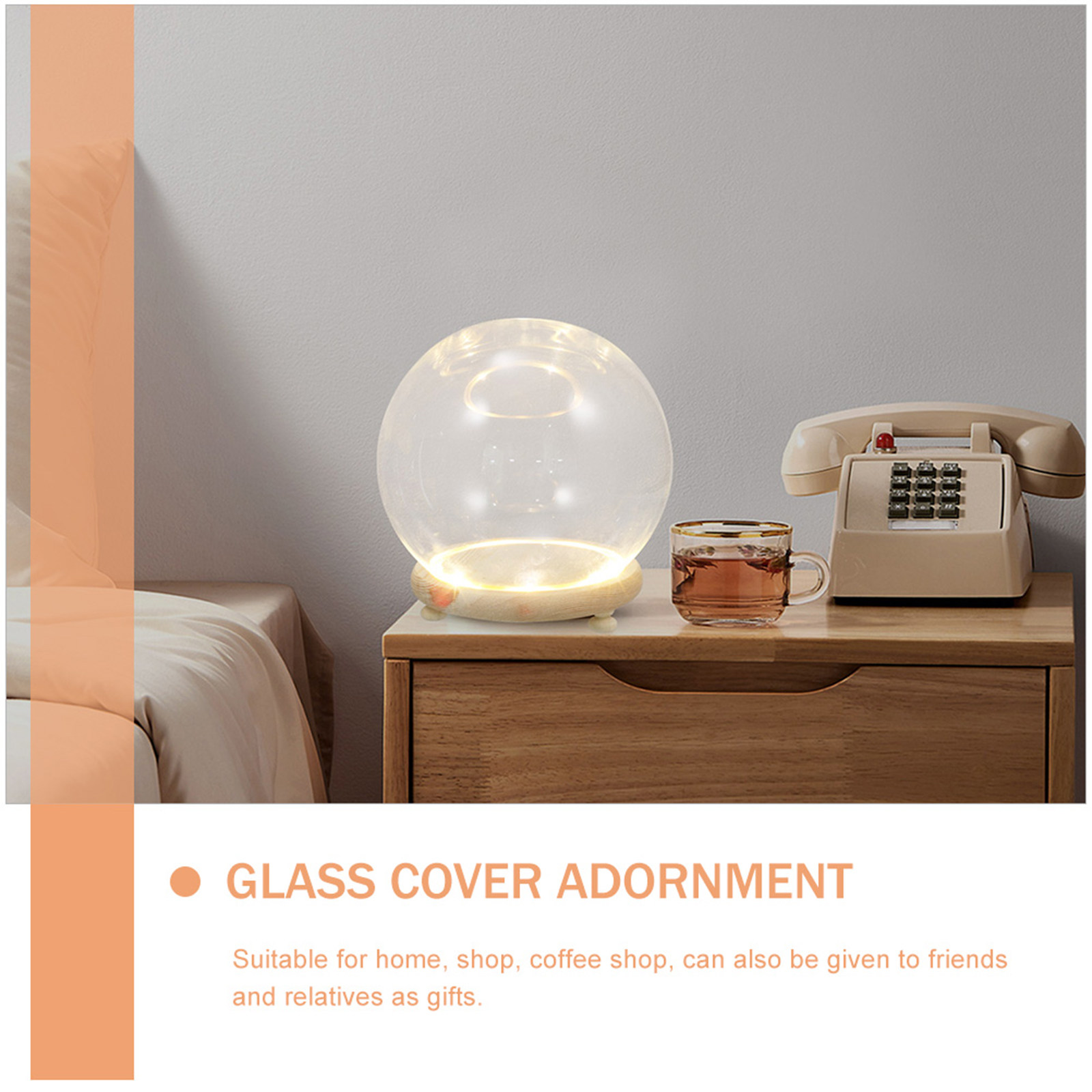 Preserved Flower Glass Dome Cl - огляд і ціна Plastic Dome Clear
