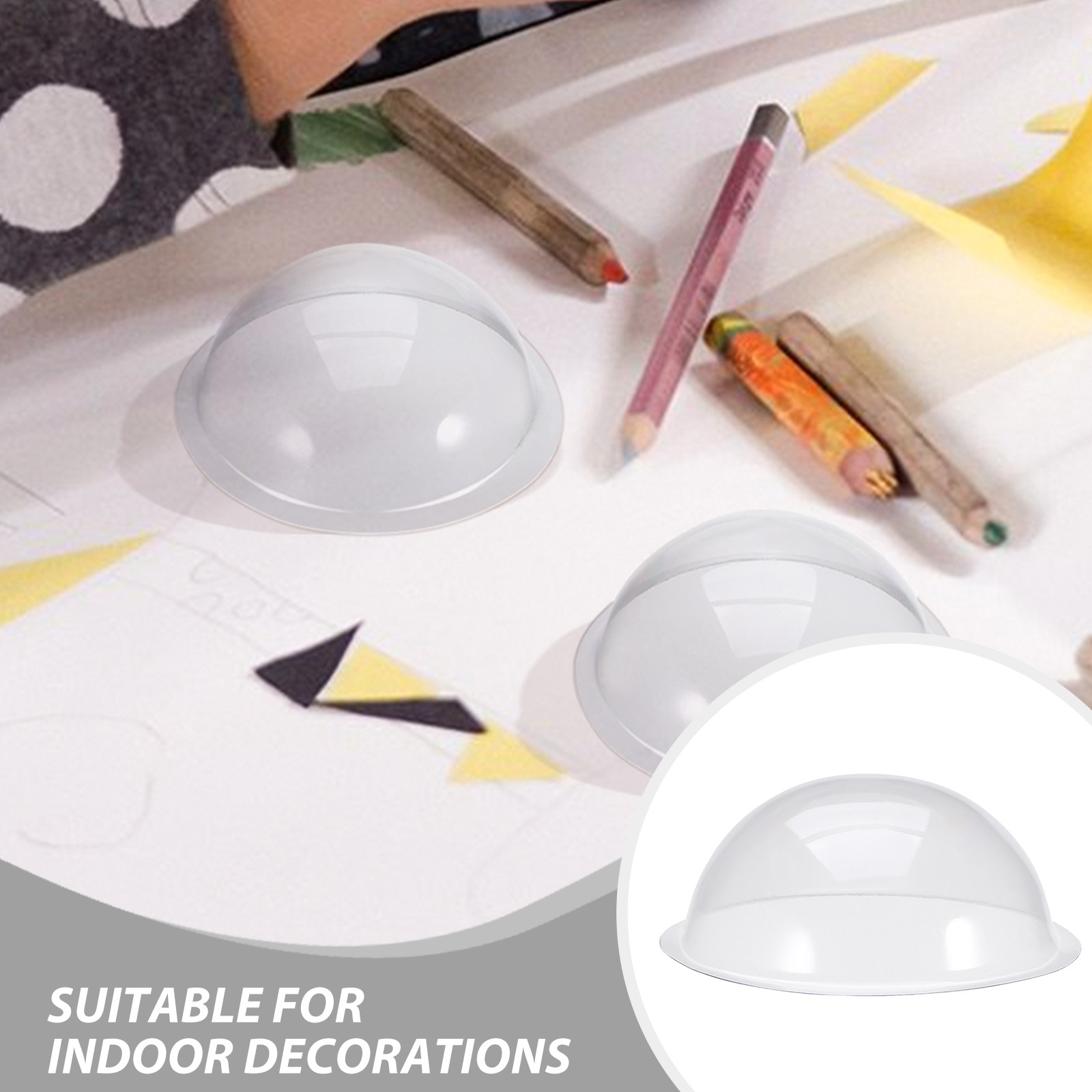 12Pcs Sturdy Clear Plastic Hem - огляд і ціна Plastic Dome Clear