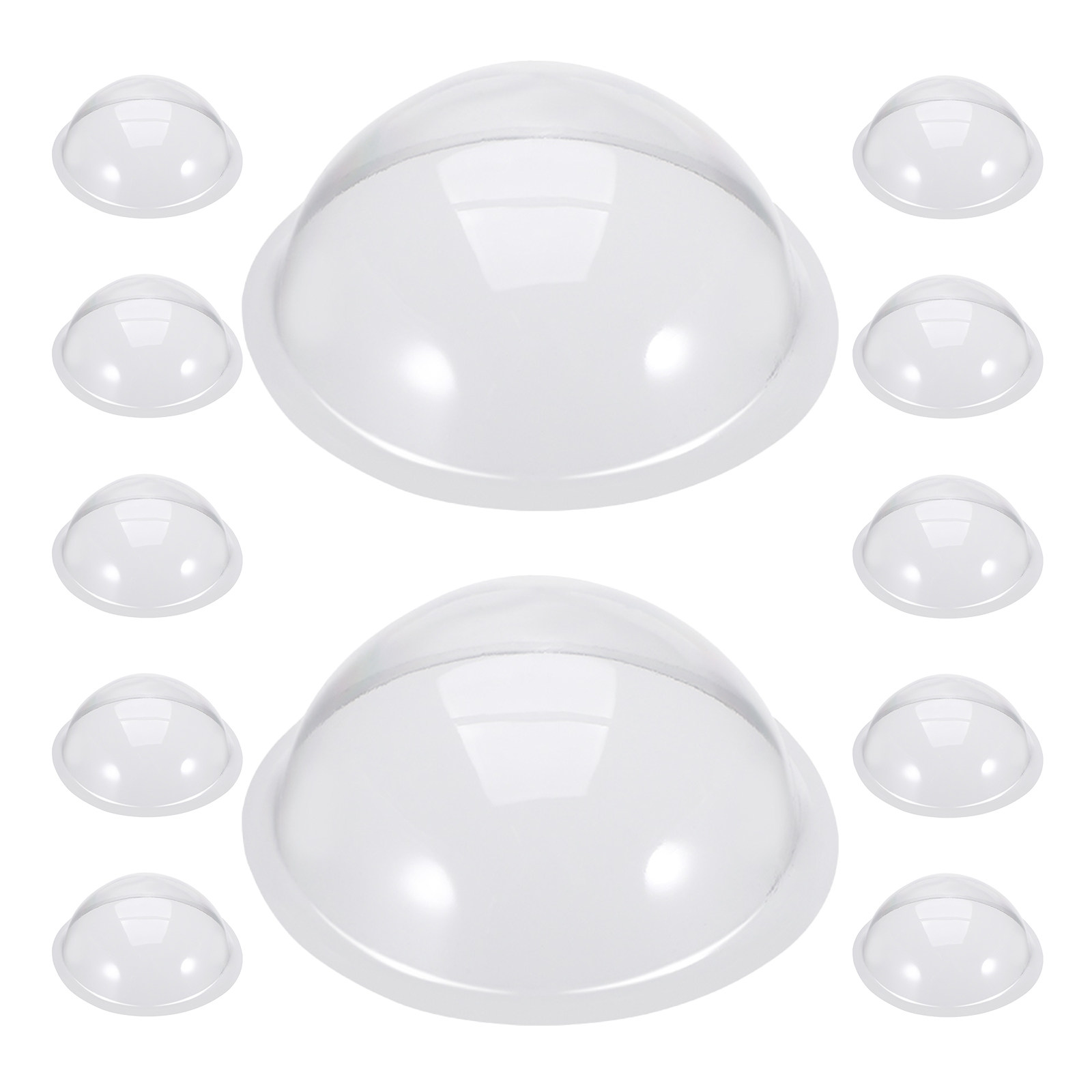 12Pcs Sturdy Clear Plastic Hem - огляд і ціна Plastic Dome Clear