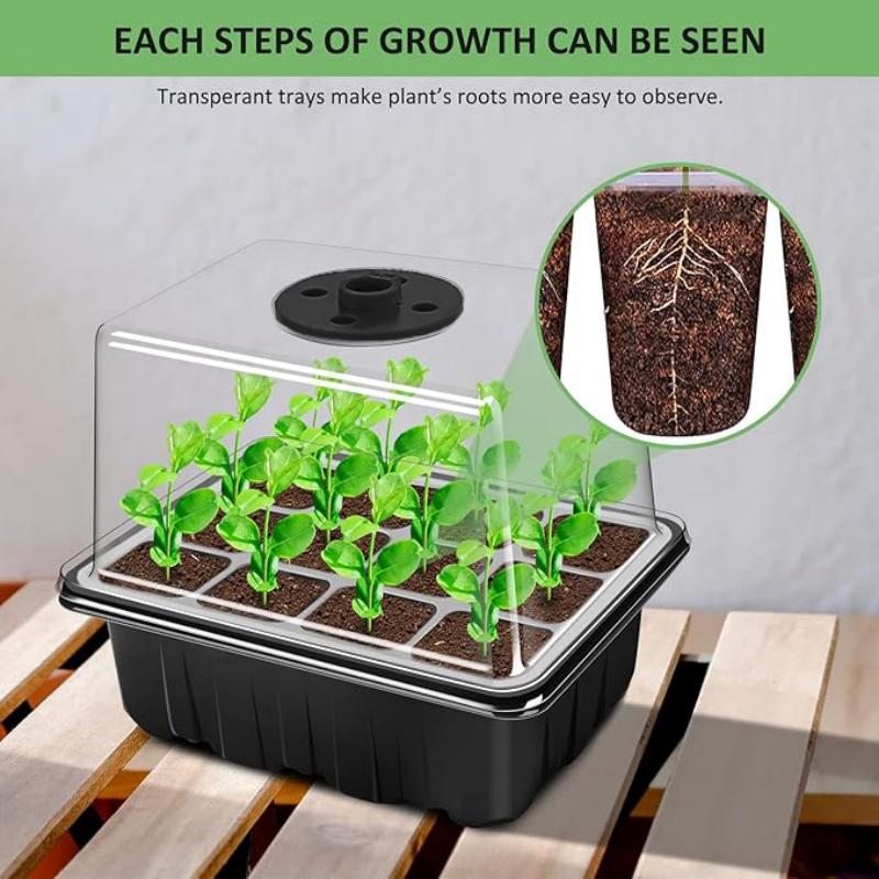 Seed Starter Tray with Grow Li - огляд і ціна Humidity Dome Kit